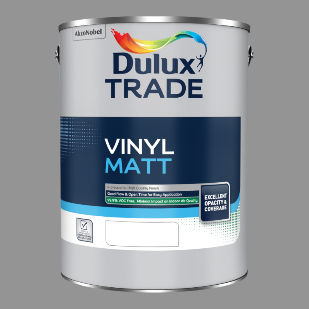 Dulux Trade Deep Fossil Walls and Ceilings Vinyl Matt Paint 5L Image 2