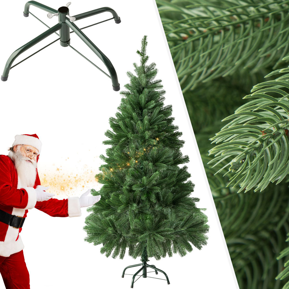 tectake Injection Moulding Lifelike Artificial Christmas Tree 4.5ft Image 2