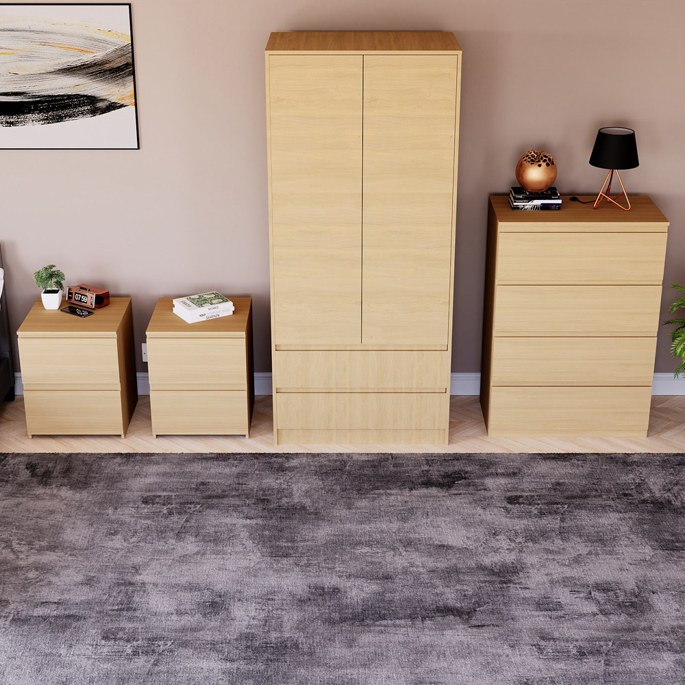 Denver Pine 4 Piece Bedroom Furniture Set Image 5