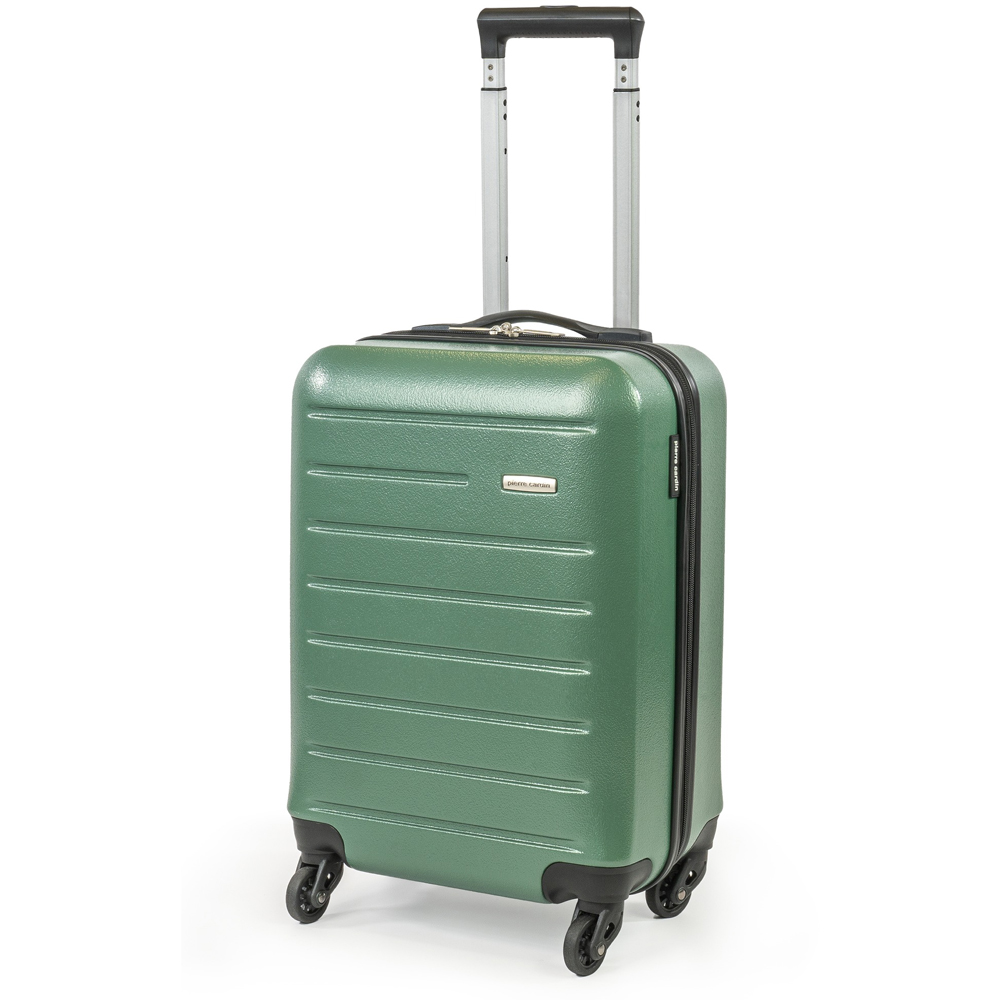 Pierre Cardin Set of 2 Green Lightweight Hard Shell Trolley Suitcase and Mini Vanity Case Set Image 2