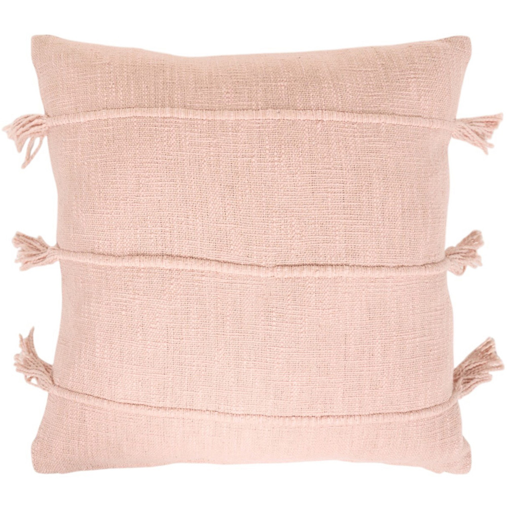 Eboni Tassel Cushion Blush Image 1