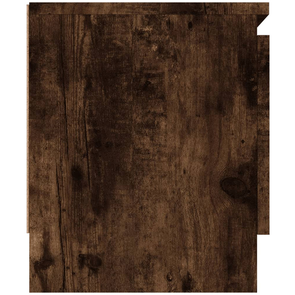 vidaXL 2 Door 2 Shelf Smoked Oak TV Cabinet Image 7