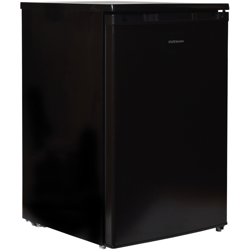 Statesman R155B Black 113L Under Counter Fridge with Ice Box Image 1