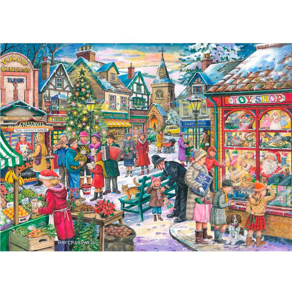 The House of Puzzles No 10 Window Shopping Big 500 Piece Jigsaw Puzzle Image 1