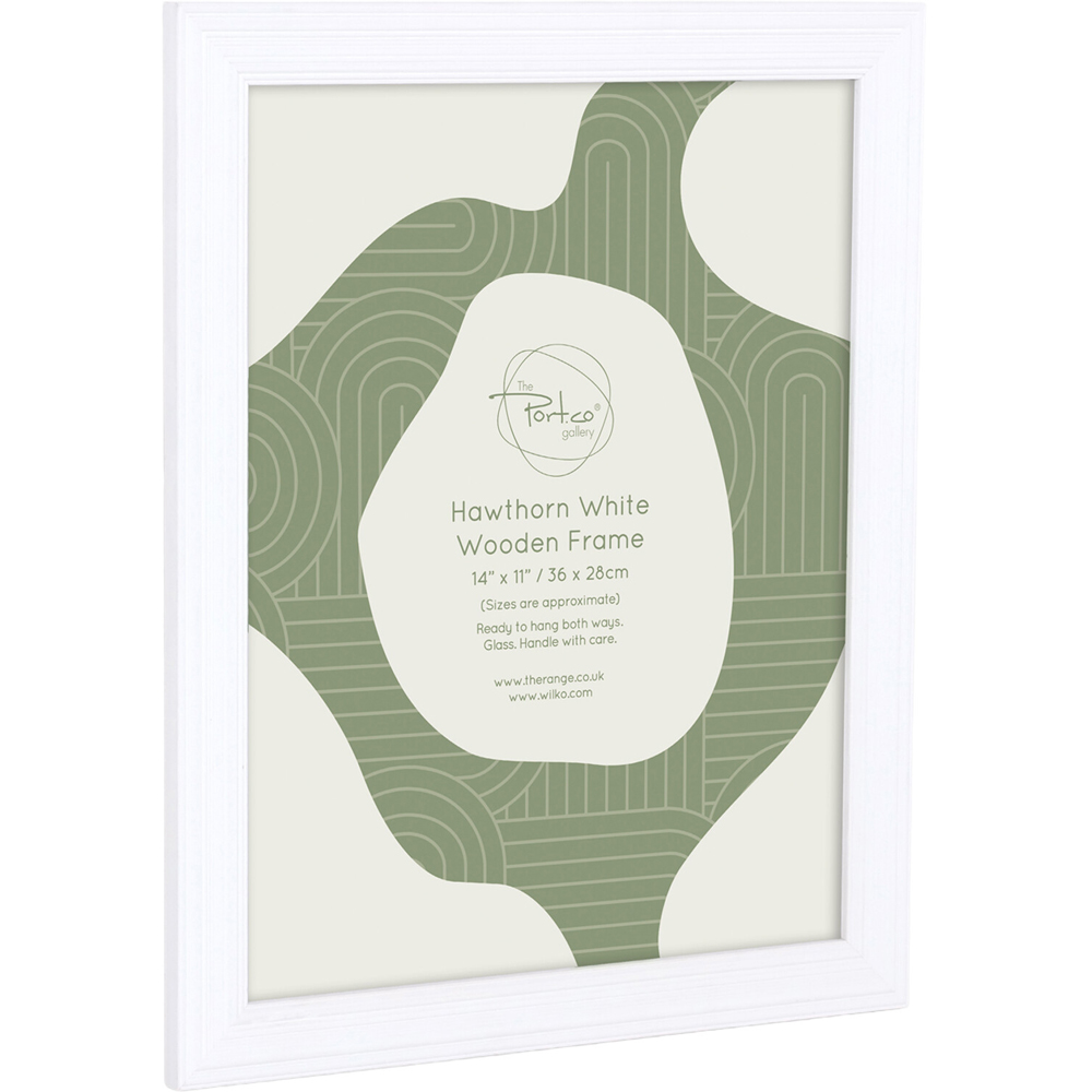 Hawthorn Wooden Plain Photo Frame White 14 x 11 inch Image 6
