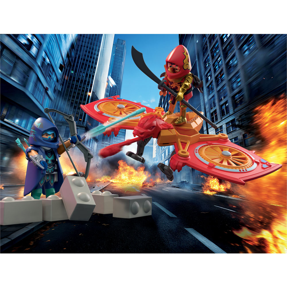 Playmobil Hero Drone Fight with Evil Ninja Playset Image 5