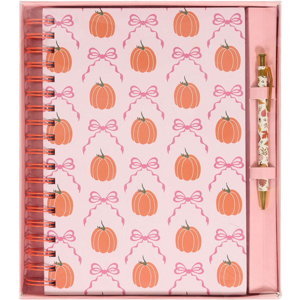 B5 Pink Pumpkin Notebook Set Pink Image 1