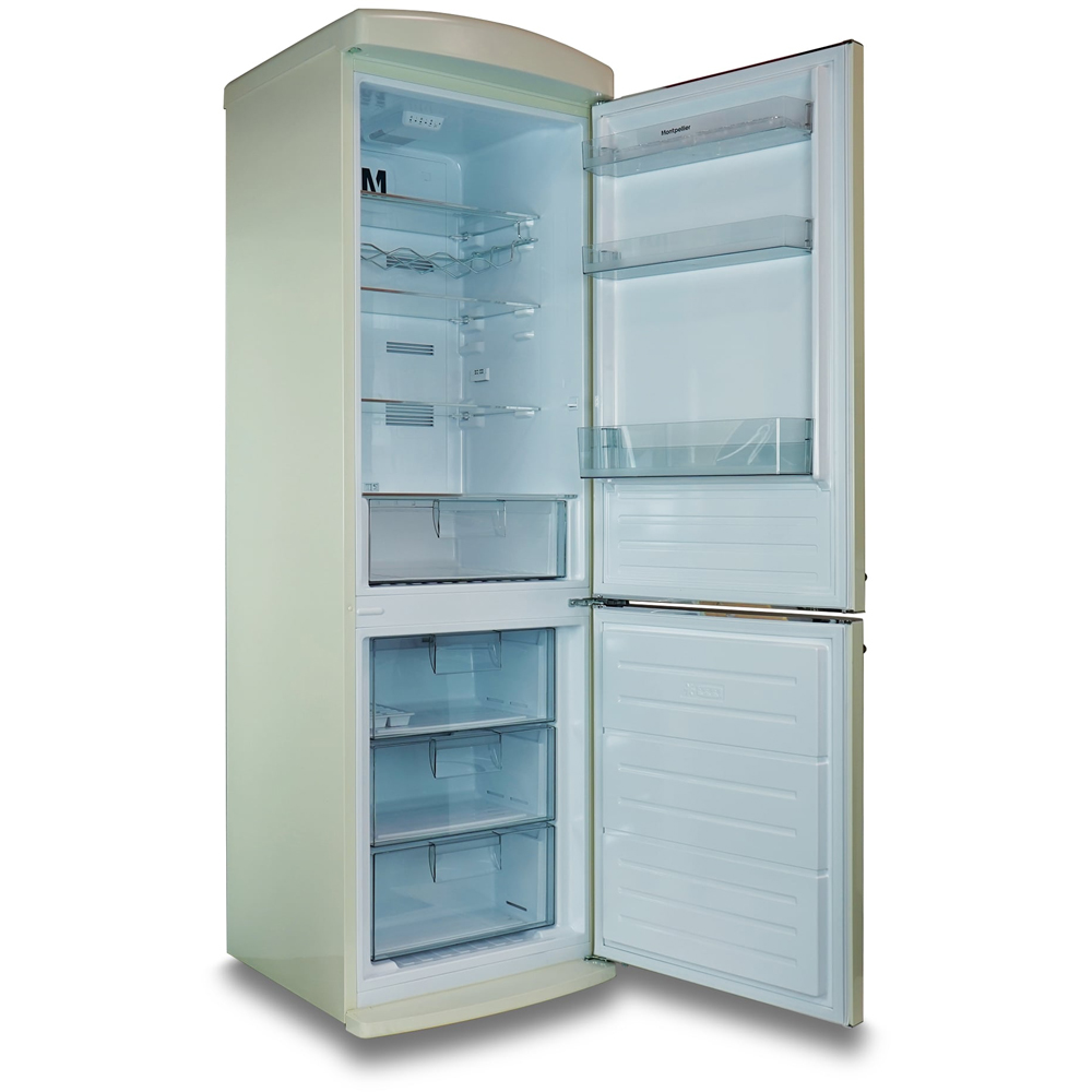 Montpellier MAB190C Cream Retro Wide No Frost 295L Fridge Freezer Image 4