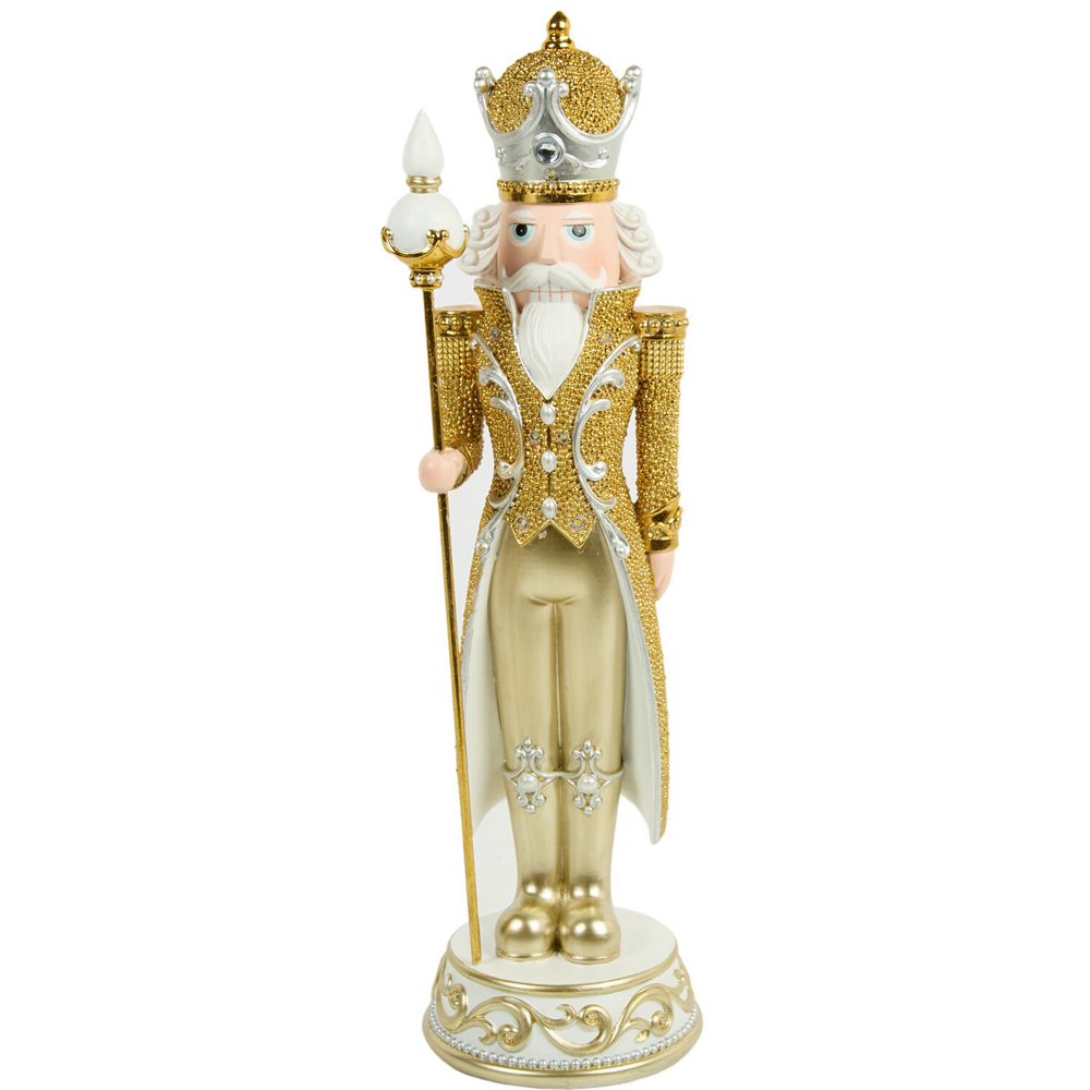 White and Gold Nutcracker Image 2