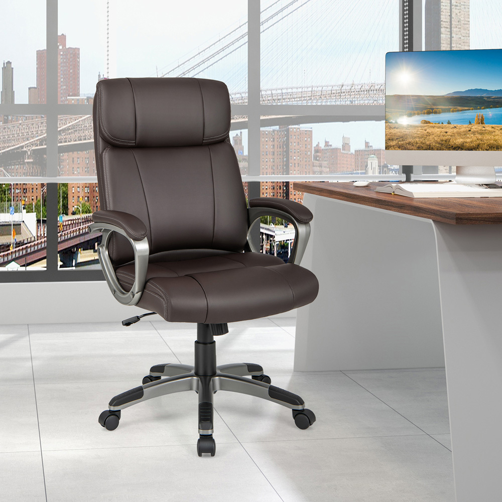 Costway Ergonomic Office Chair with Flip Up Armrests Image 4