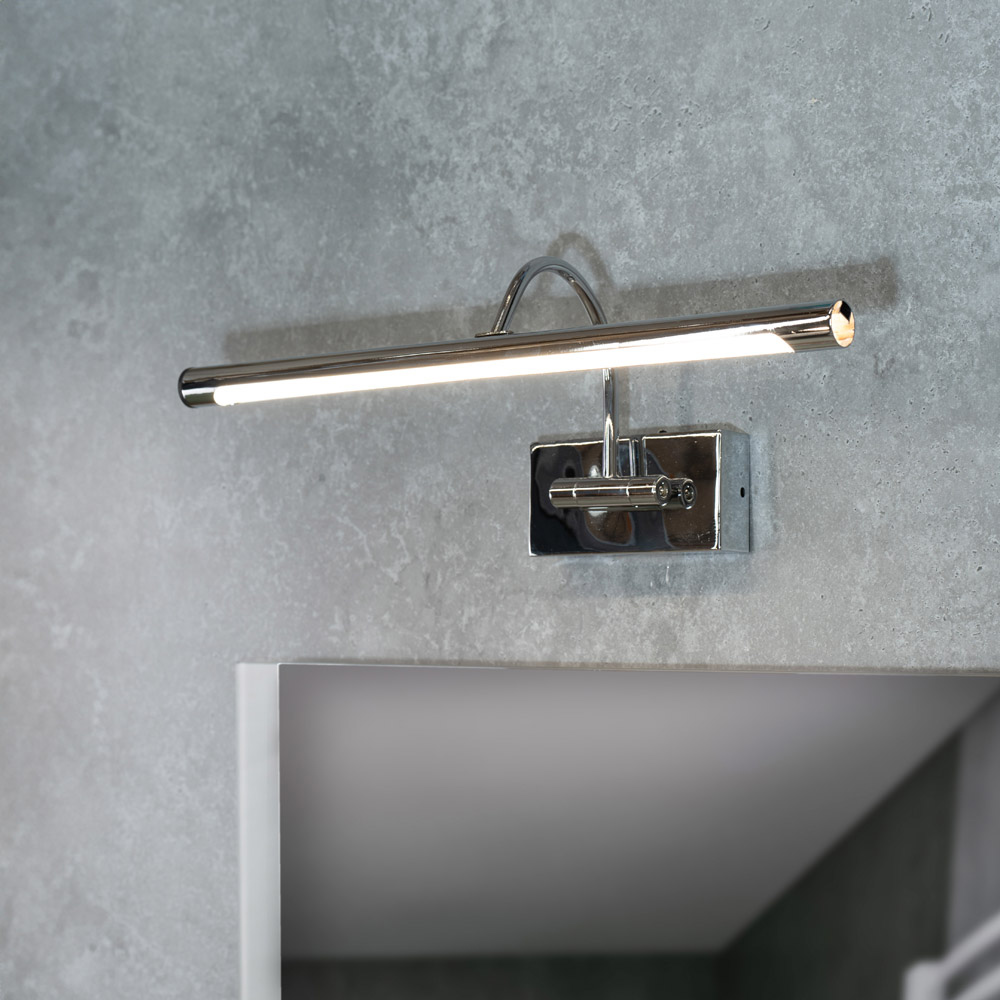 ValueLights Alana Polished Silver LED Wall Light Image 2