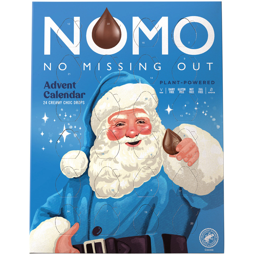 Nomo 24 Creamy Choc Drops Advent Calendar 80g Image 2