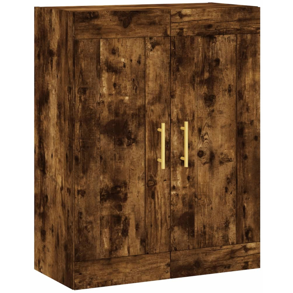 vidaXL 2 Door Smoked Oak Wall Mounted Cabinet Image 2