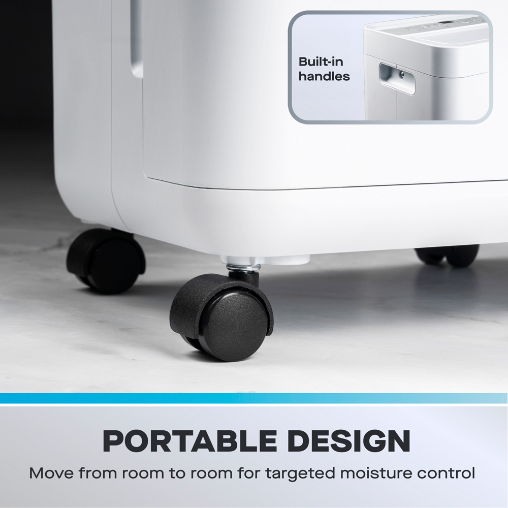 Daewoo White Dehumidifier with Air Purifier and HAF Filter 12L Image 6