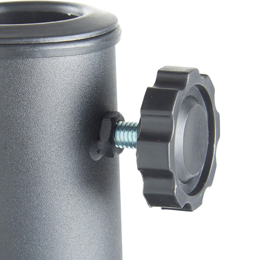 Shatchi Round Black Concrete Parasol Base 12kg Image 5