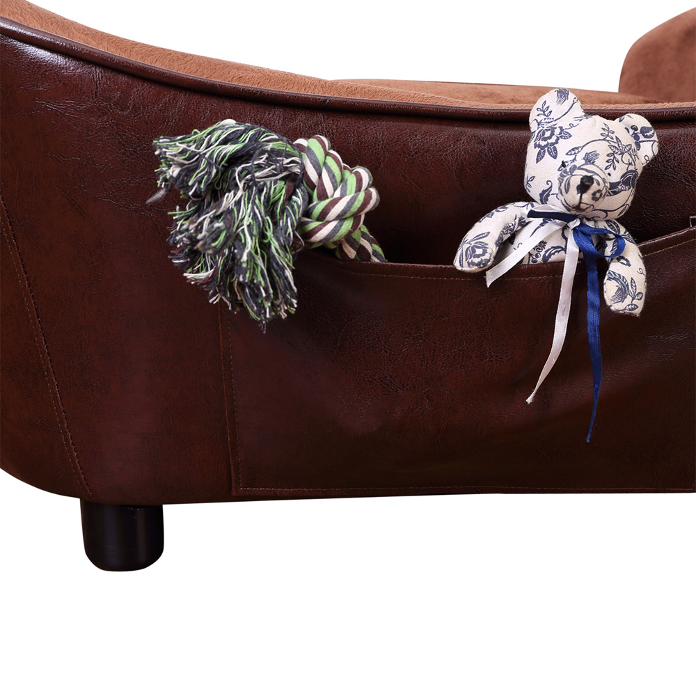 PawHut Large Pet Sofa with Removable Cushion Image 4