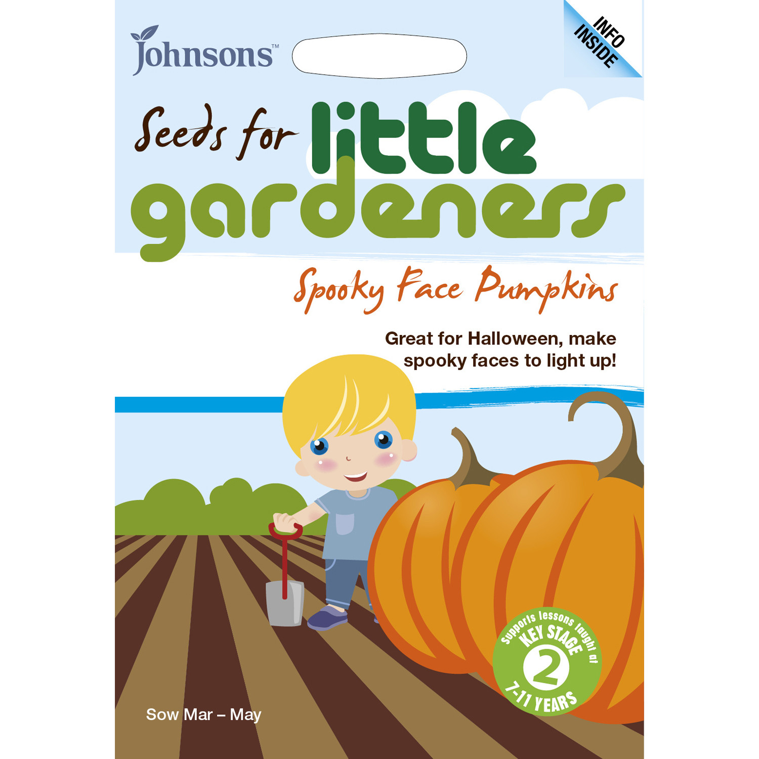 Johnsons Little Gardeners Pumpkin Seeds Image 1