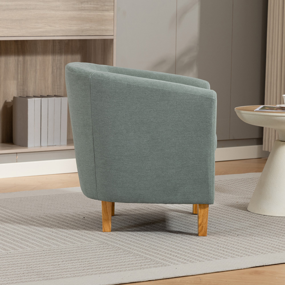 Artemis Home Millie Duck Egg Fabric Accent Chair Image 5