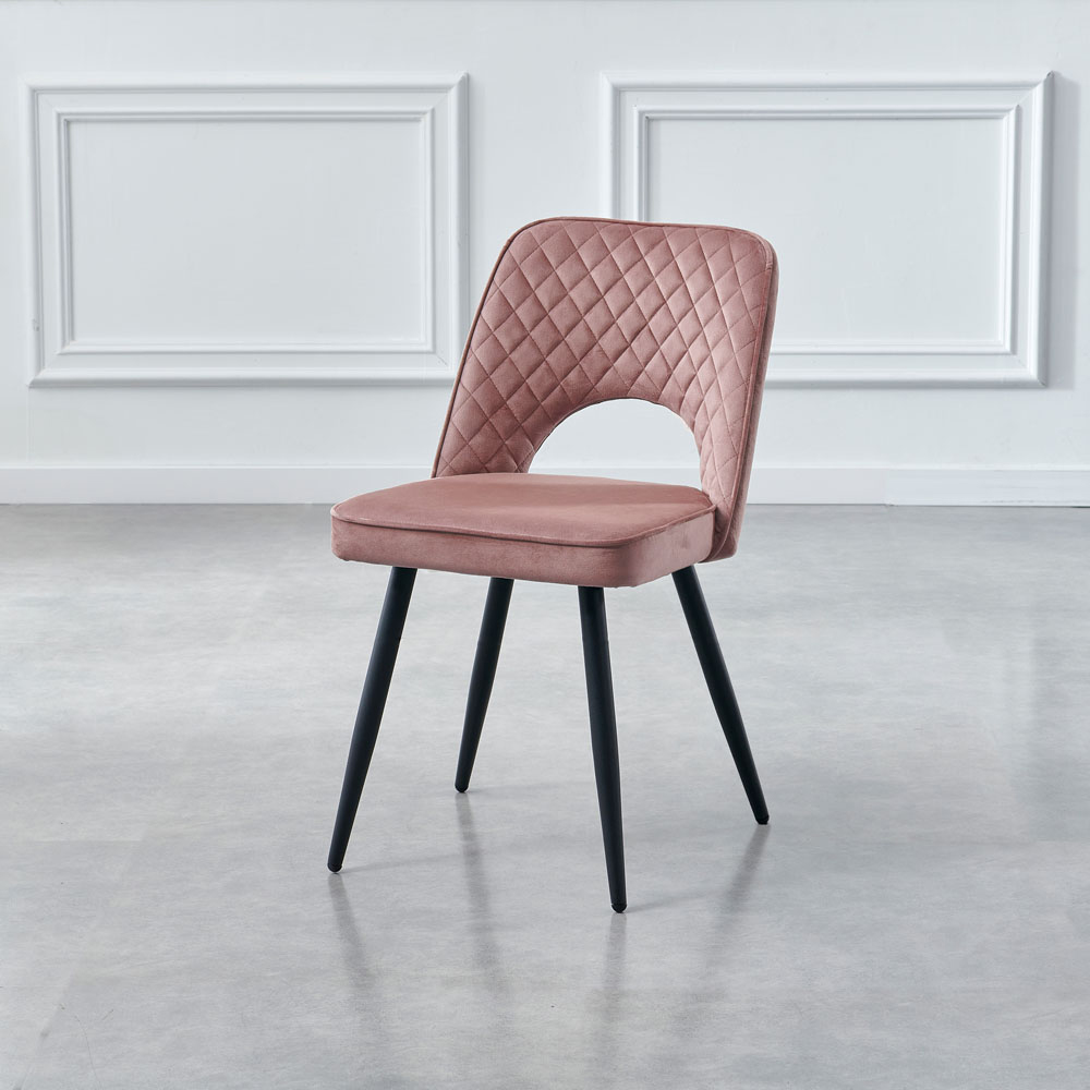 Metis Set of 2 Pink Dining Chair Image 7