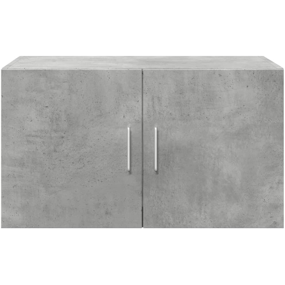 vidaXL 2 Door Concrete Grey Wooden Wall Cabinet Image 4