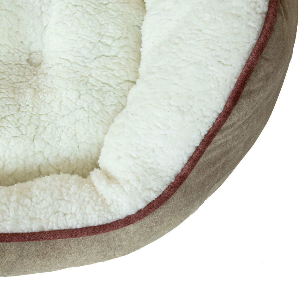 Charles Bentley Small Taupe Memory Foam Pet Bed Image 3