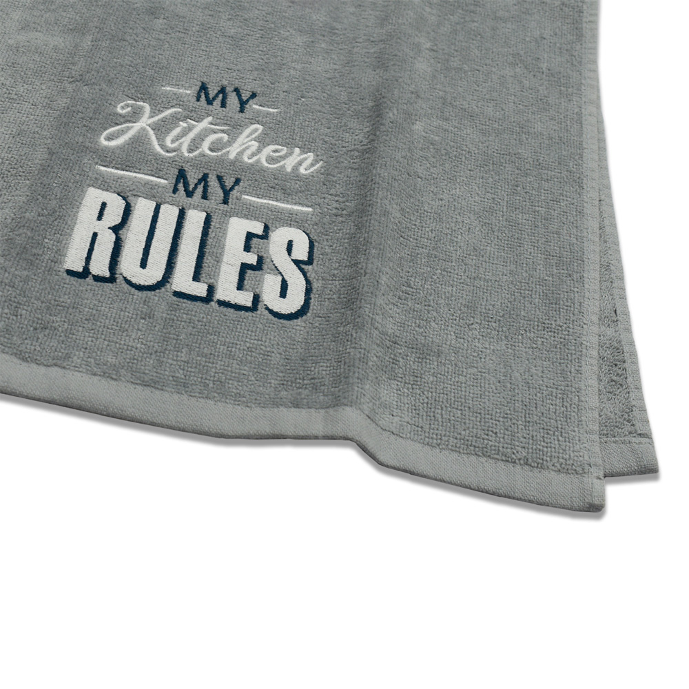 Kitchen Trends 3 Piece My Kitchen My Rules Tea Towel Set Image 3