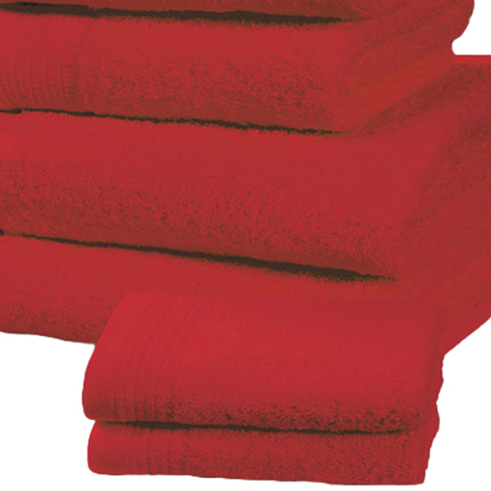 Rapport Home Chatsworth Super Soft 600gsm Combed Cotton Red Bath Towel Image 3