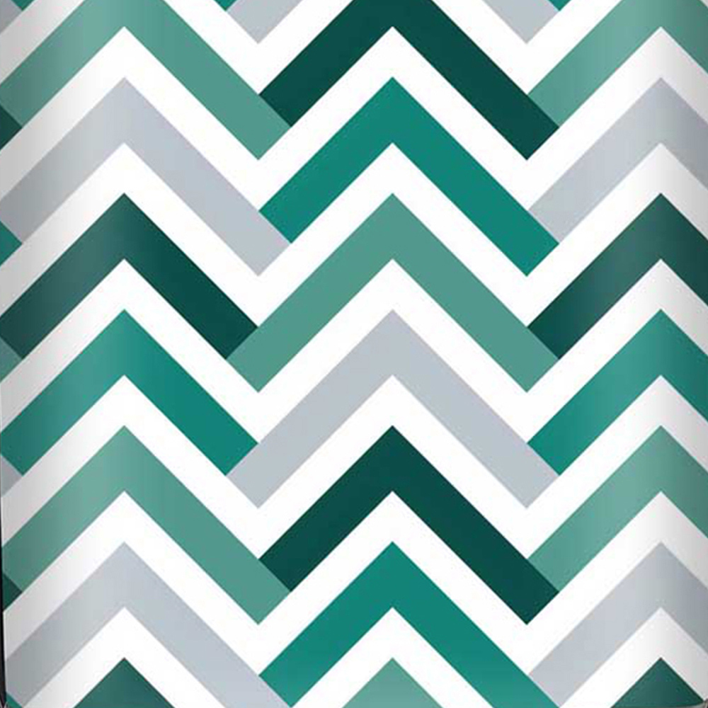 Warren Reed Designer Small Geometric Retro Vintage Coloured Chevron Pattern Suitcase Image 3