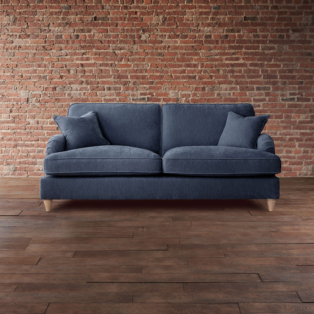 The Vienna 3 Seater Navy Sofa Image 4