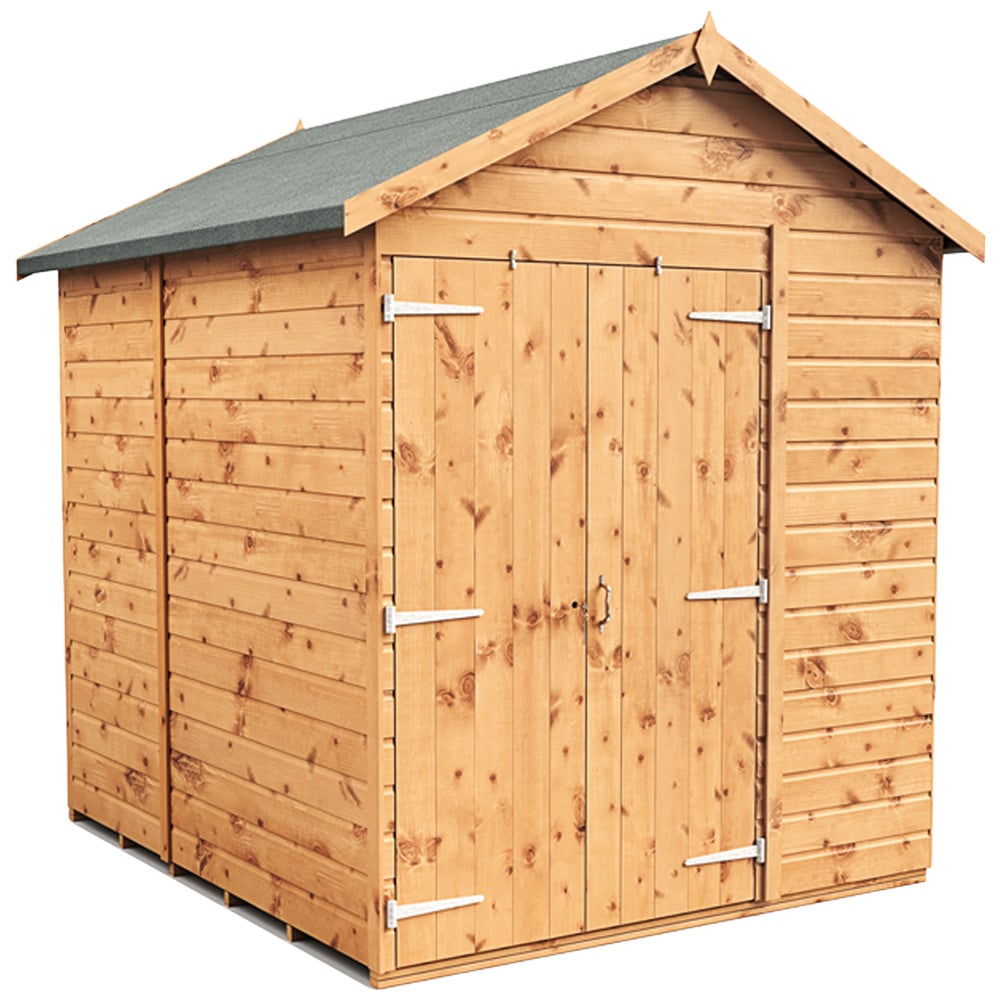 Empire Sheds 6 x 6ft Double Door Tongue and Groove Wooden Apex Garden Shed Image 1