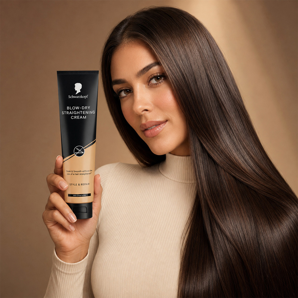Schwarzkopf Sleeky Smooth Anti-Frizz Straightening Lotion Styling Cream 150ml 6 Pack Image 2