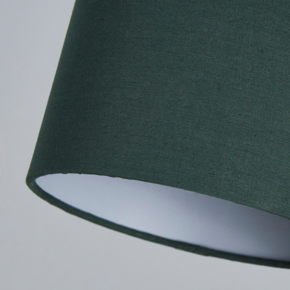 Lighting Collection Yates Green Cylinder Lamp Shade 16cm Image 4