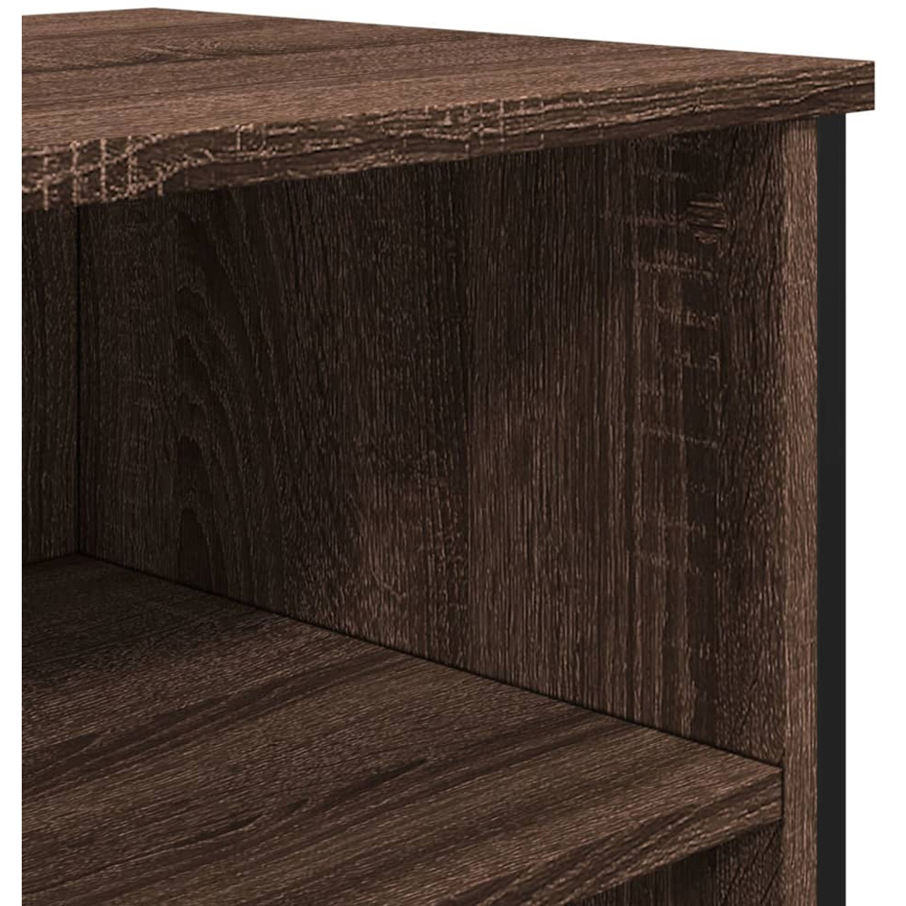 vidaXL 6 Shelf Brown Oak Sideboard Image 6