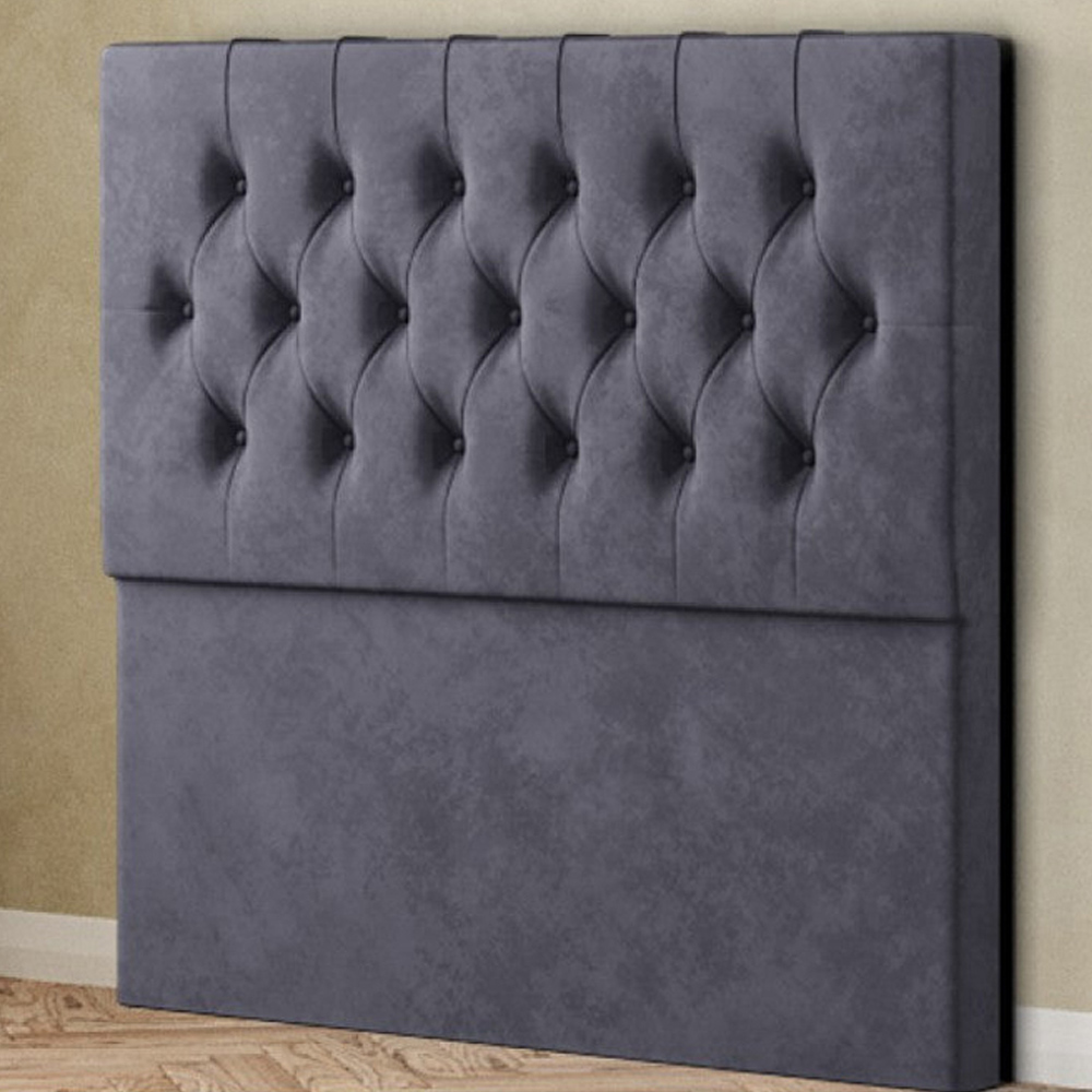 Eleganza Belgrave Double Steel Plush Floor Standing Headboard Image 1