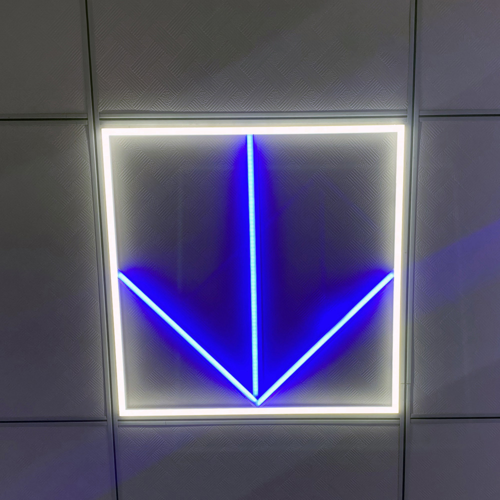 ENER-J 40W 6500K Cool White LED Frame Panel Light with Blue Arrow 600 x 600mm 2 Pack Image 5