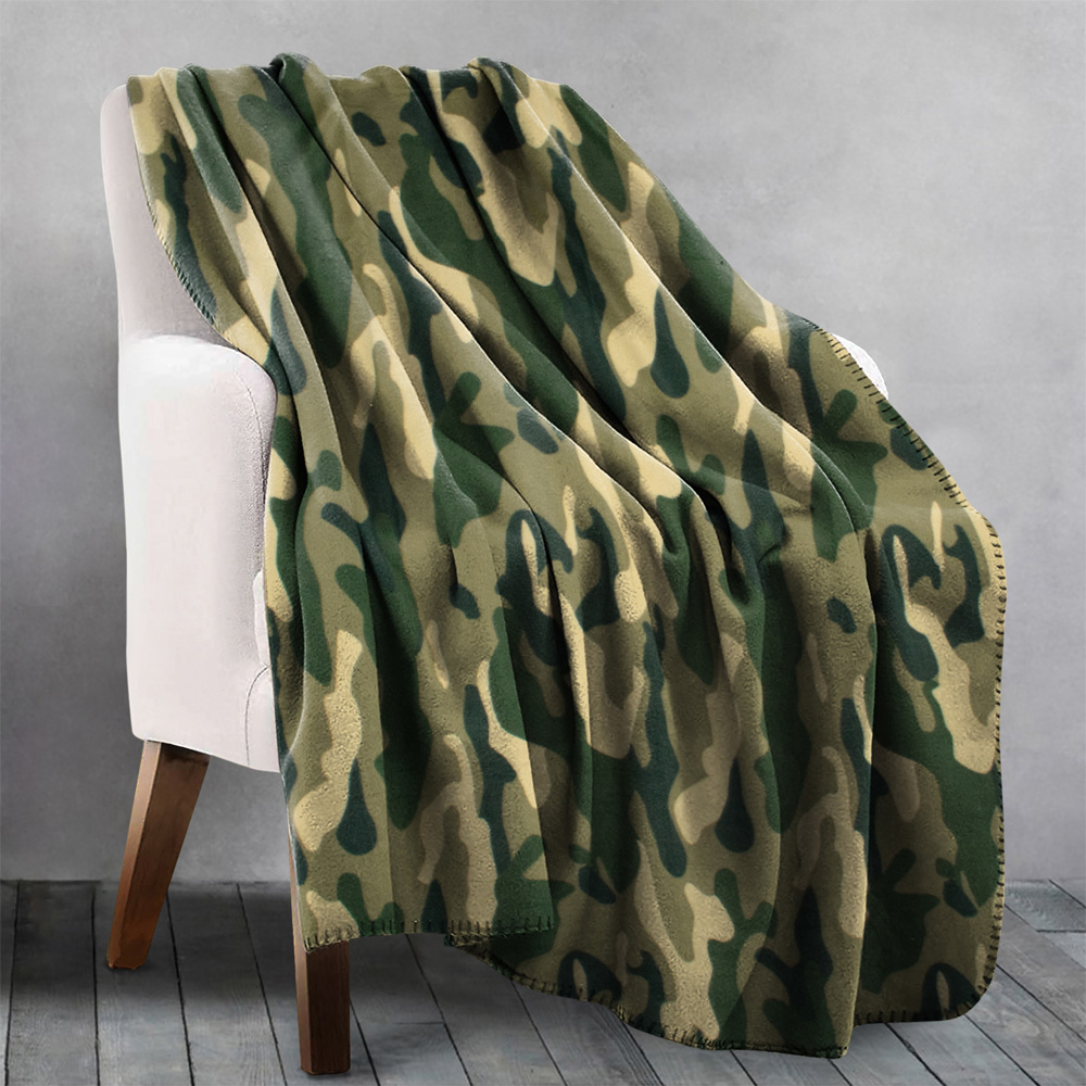 Velosso Camouflage Fleece Blanket 127 x 152cm Image 2