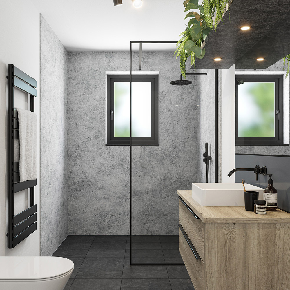 Wetwall Elite Post Formed and Tongue and Groove Caliza Shower Panel 2420 x 1200mm Image 1