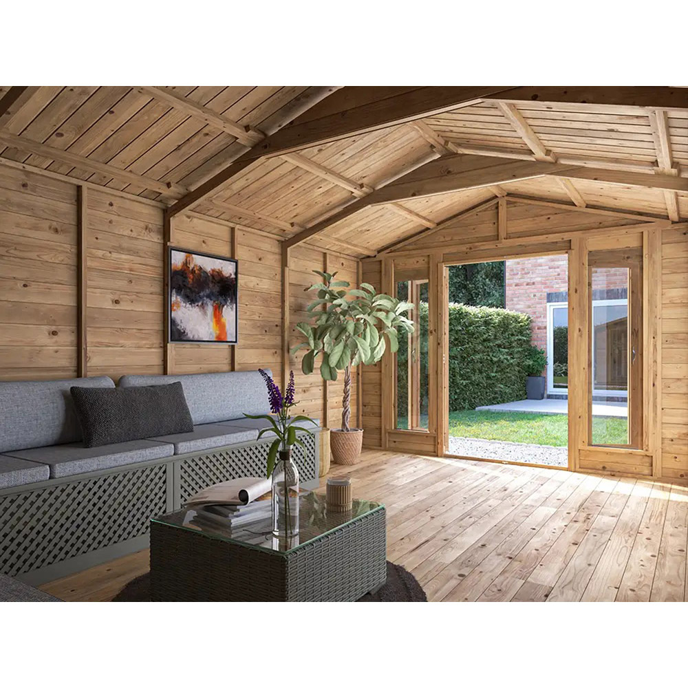 Dunster House RagePanda 10 x 16ft Brown Superfelt Apex Summerhouse Image 4
