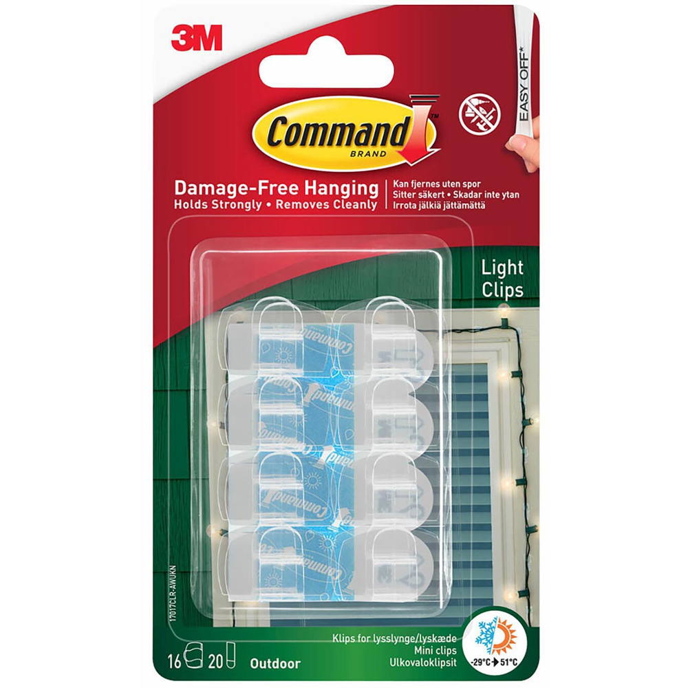 Command Damage Free Outdoor Decorating Light Clips Image 1
