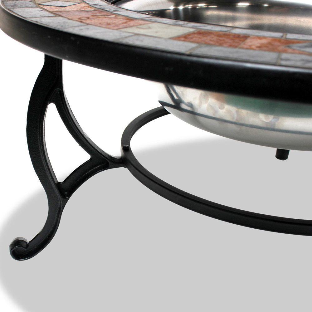 Centurion Supports Fireology Laniaka Brick Red and Black Slate 4 in 1 Fire Pit Image 8
