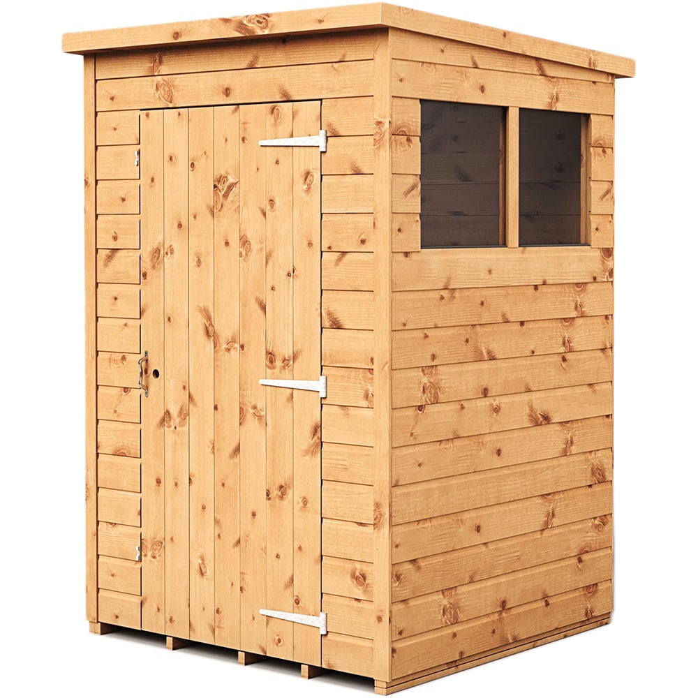 Empire Sheds 4 x 4ft Tongue and Groove Pent Garden Shed Image 1