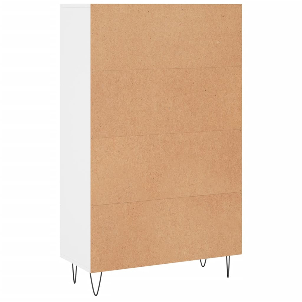 vidaXL 2 Door Single Drawer White Highboard Image 8