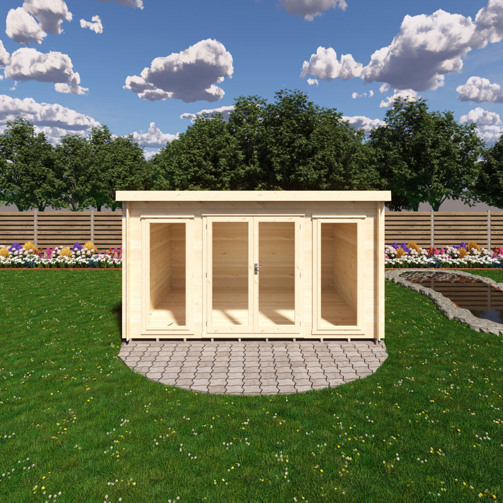 Shire Tilney 10 x 13ft Pent Garden Log Cabin Image 5