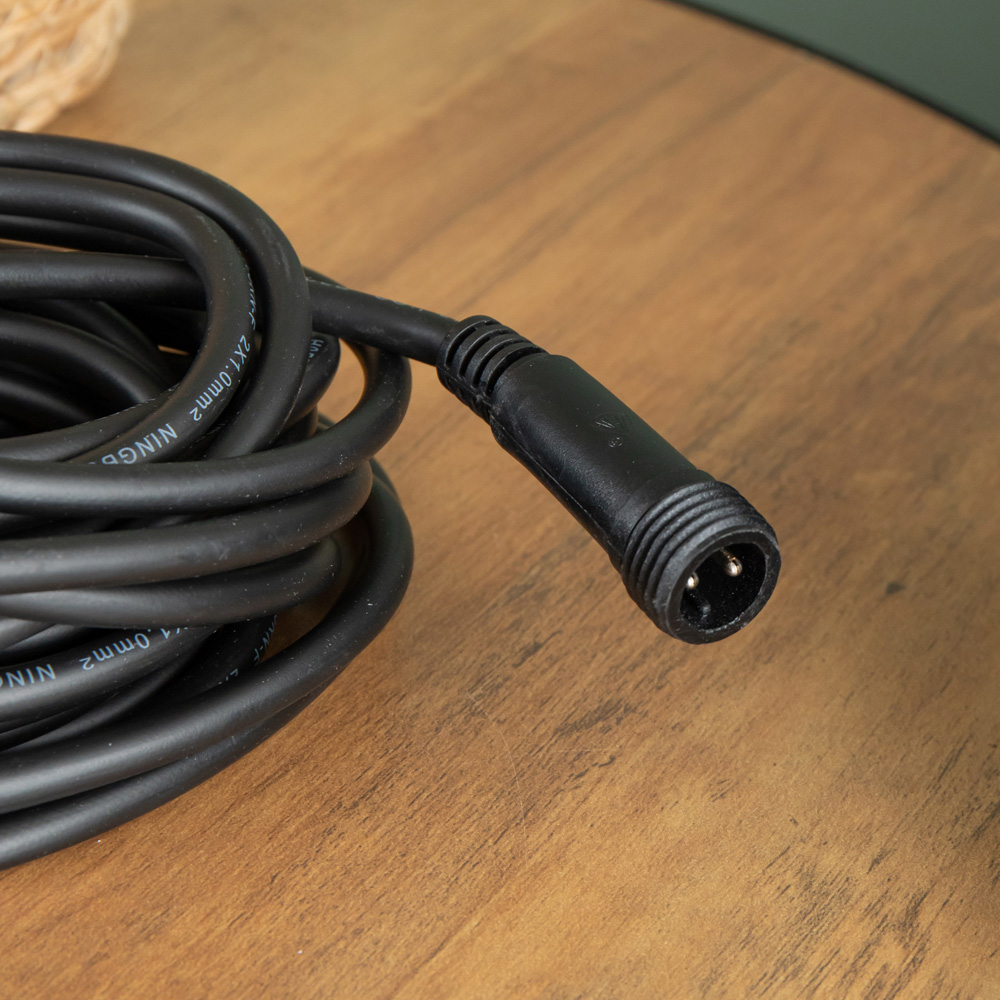 Samuel Alexander Black Christmas Light Connectable Max Extension Cable 5m Image 7
