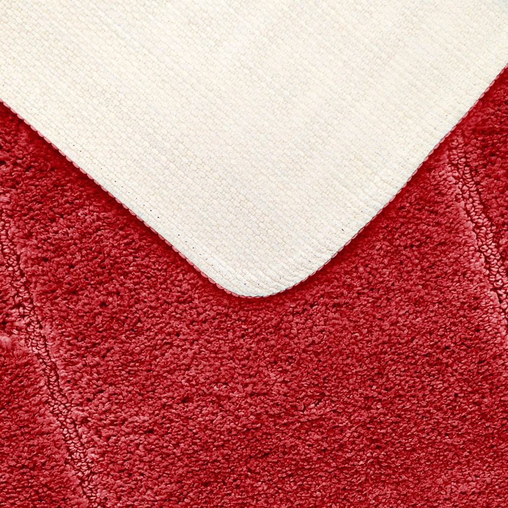 Mayfair Red Micro Fibre Bath Mat Set Image 6