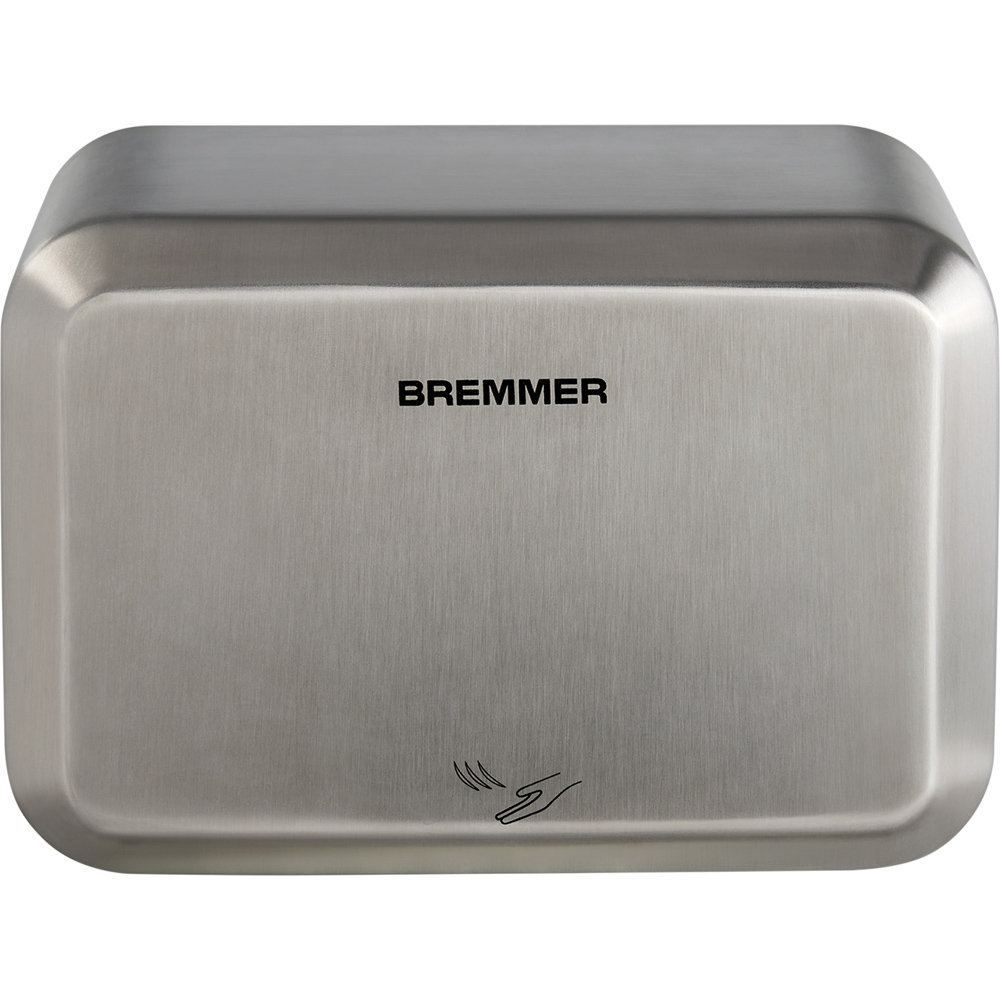 Bremmer Nano Blade Brushed Steel Compact Hand Dryer 1300W Image 3