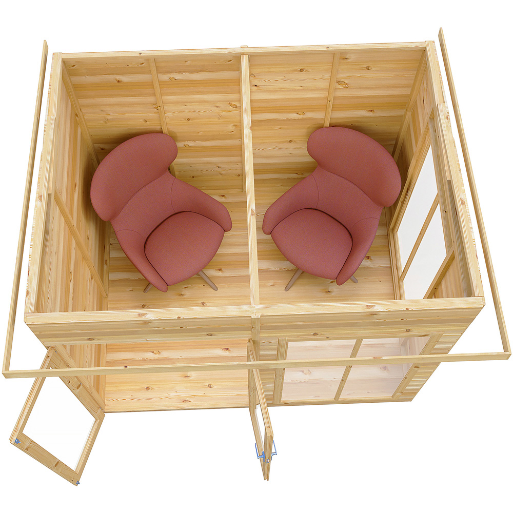 Shire Lela 8 x 6ft Double Door Summerhouse Image 3