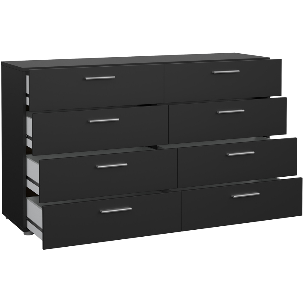 Florence 8 Drawer Black Chest of Drawers Image 4