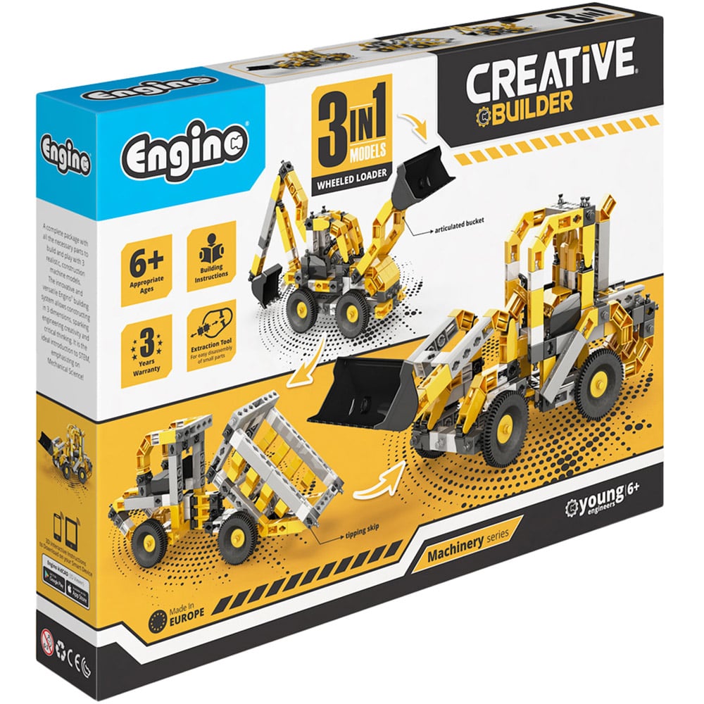 Engino Creative Builder Wheeled Loader Machinery Set Image 1