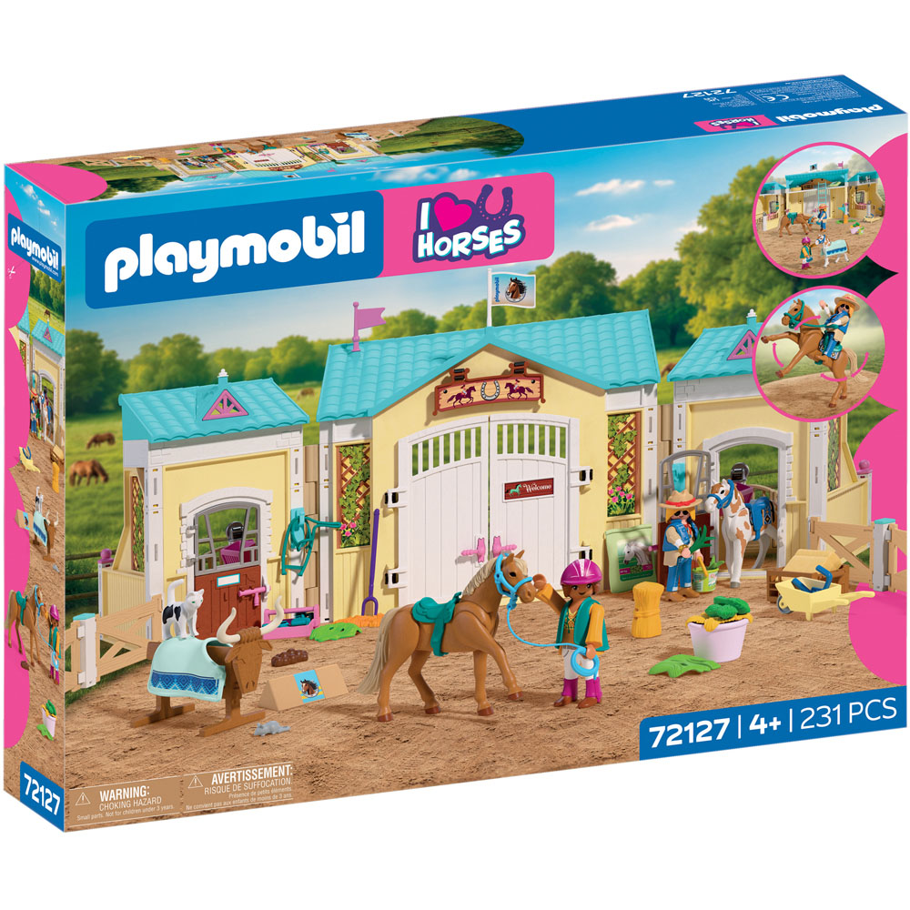 Playmobil Large Riding Stable Play Set Image 1